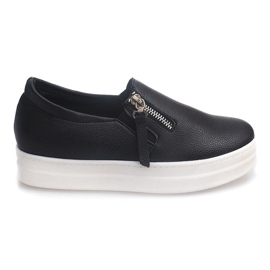 Scarpe da ginnastica con zeppa inquietanti 888 nere nero