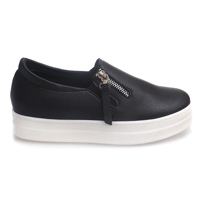 Scarpe da ginnastica con zeppa inquietanti 888 nere nero