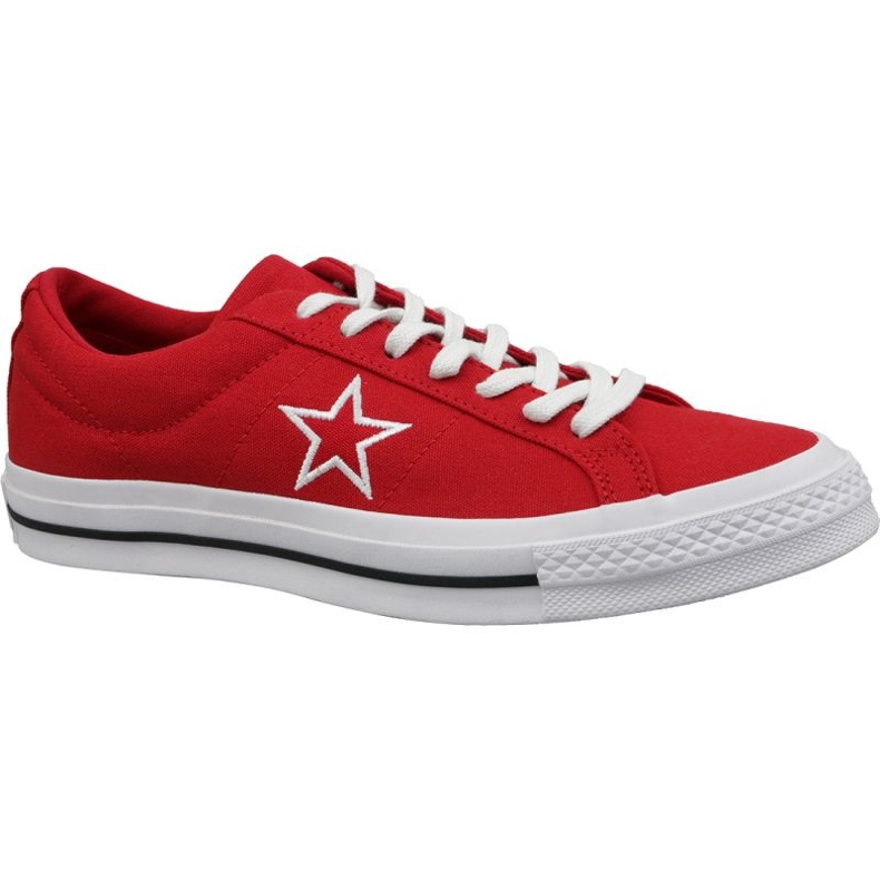 Converse One Star Ox M 163378C scarpe rosse rosso