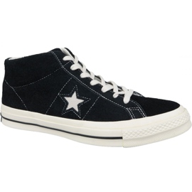 Converse One Star Ox Mid Vintage Suede M 157701C scarpe nero