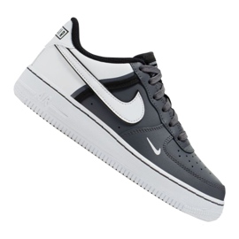 Scarpa Nike Air Force 1 LV8 2 Jr CI1756-002 bianco nero