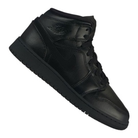 Nike Air Jordan 1 Mid Gs Jr 554725-090 nero