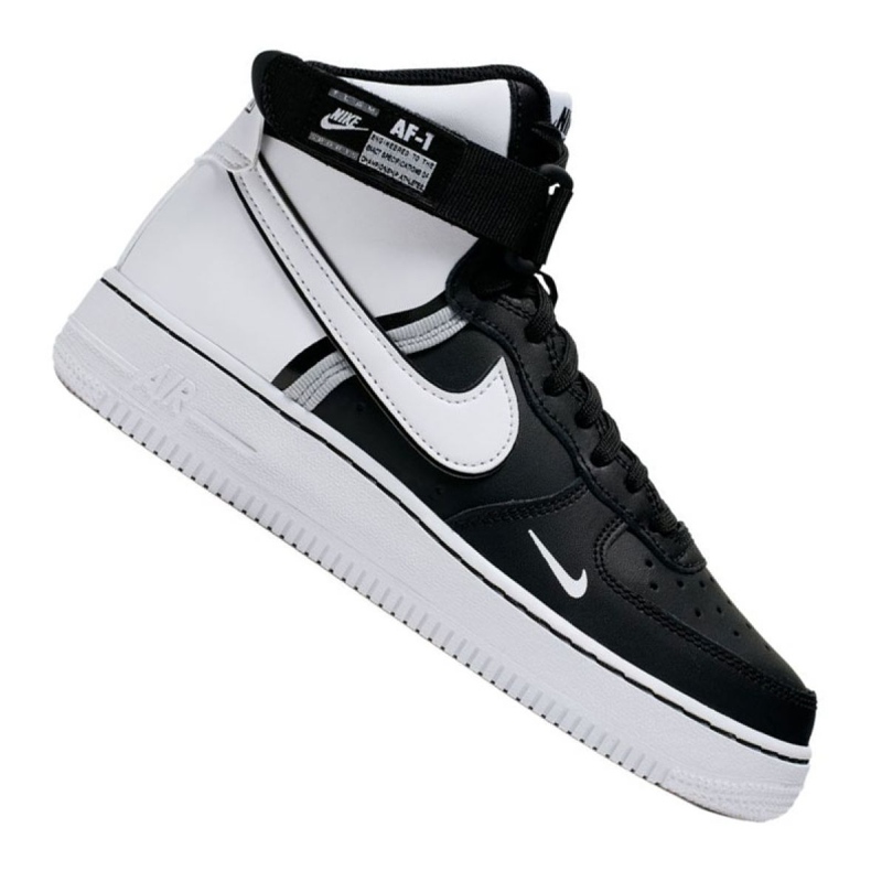 Nike Air Force 1 High LV8 2 Gs Jr CI2164-010 bianca nero