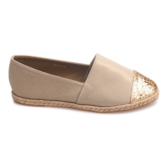 Espadrillas di lino 761-1 Scarpe da ginnastica cachi multicolore verde