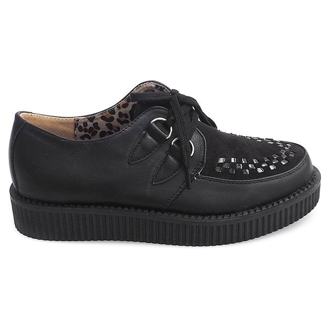 Stivali Creepers On Platform 061ss Nero