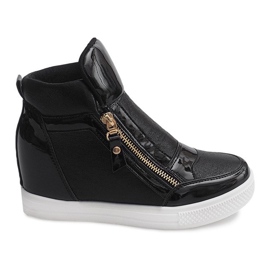 Sneakers con zeppa VT-69 Nere nero