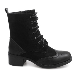Stivali stringati Scarpe Jazz ZH76 Nero