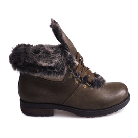 Stivali caldi Stivali Jodhpur Fur X467 Verde multicolore