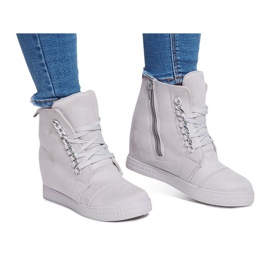 Sneakers con zeppa 1867 Grigie grigio