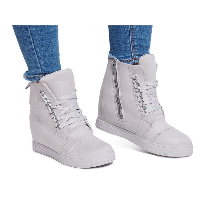 Sneakers con zeppa 1867 Grigie grigio