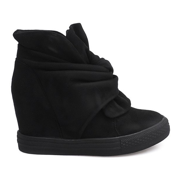 Sneakers con zeppa 6351-Y Nero