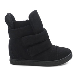 Sneakers Con Zeppa Con Velcro 86-149 Nere nero