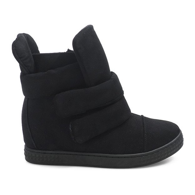 Sneakers Con Zeppa Con Velcro 86-149 Nere nero