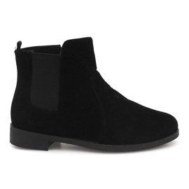 Stivaletti in pelle scamosciata Jodhpur FC-P07 Nero