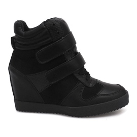 Sneakers con zeppa LB239 Nere nero