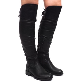 Stivali eleganti F103 Nero