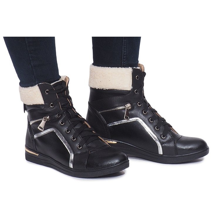 Sneakers calde RY93022-1 Nere nero