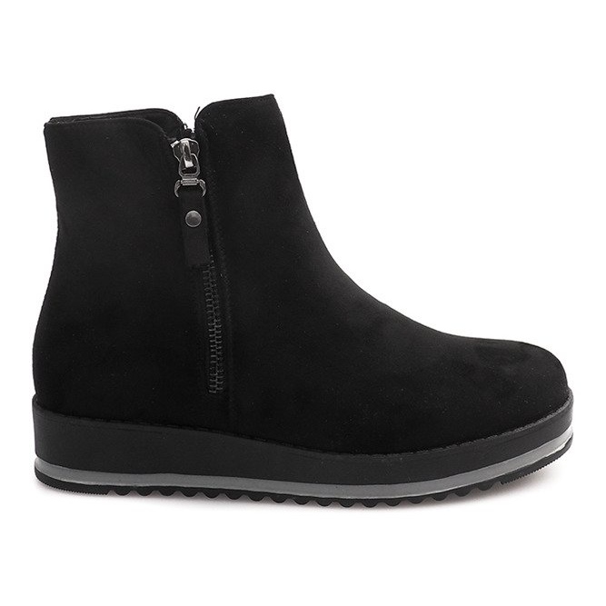 Stivaletti caldi Stivali Jodhpur K-103 Nero