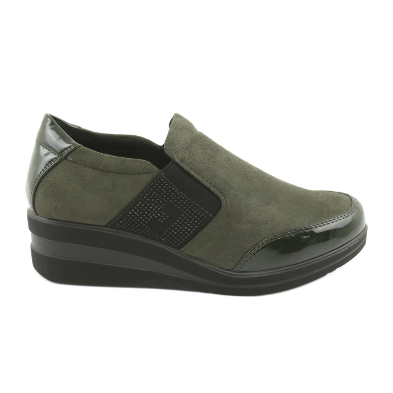 Scarpe con zeppa Sergio Leone 225 oliva nero verde