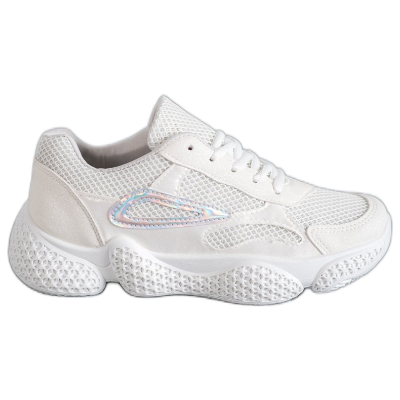 SHELOVET Scarpe sportive in tessuto bianca
