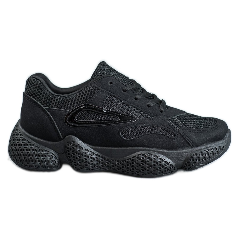 SHELOVET Scarpe sportive in tessuto nero