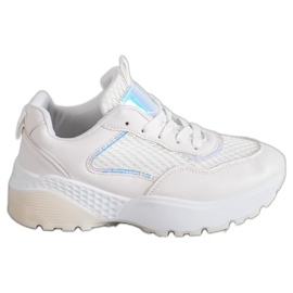 SHELOVET Scarpe sportive comode bianco