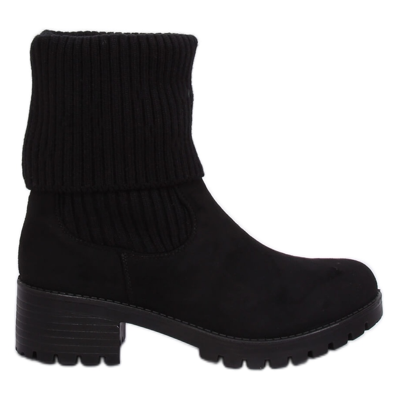 Stivali neri da donna con guardolo ZX2804 Black nero