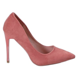 Cm Paris Tacchi in pelle scamosciata rosa