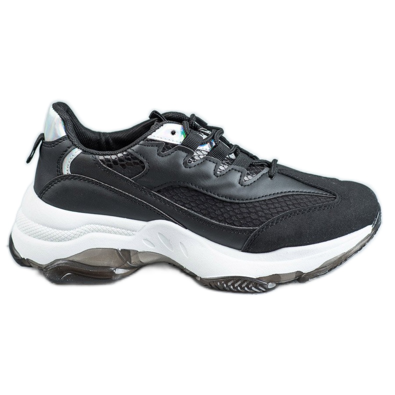 Kayla Sneakers allacciate con stampa serpente nero