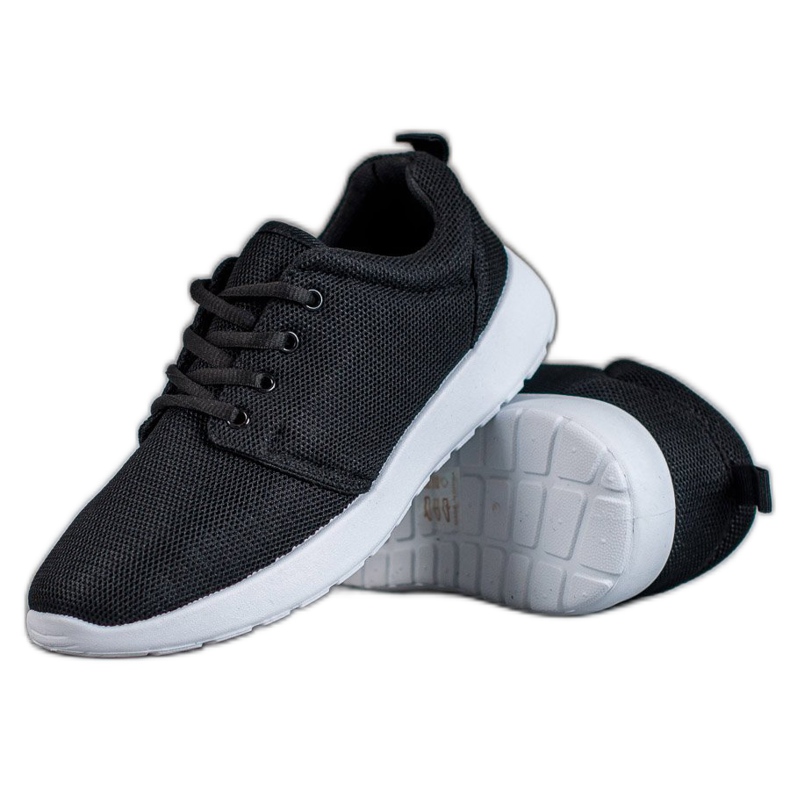 SHELOVET Calzature sportive in tessuto nero