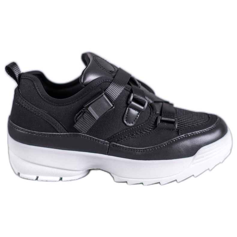SHELOVET Scarpe sportive nere alla moda nero