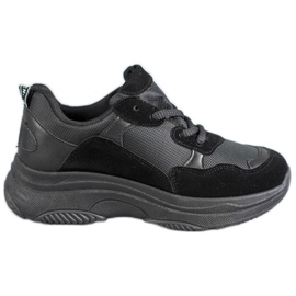 SHELOVET Scarpe sportive nere nero