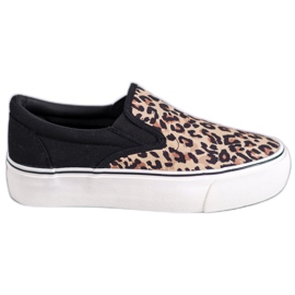SHELOVET Slipon maculati nero multicolore