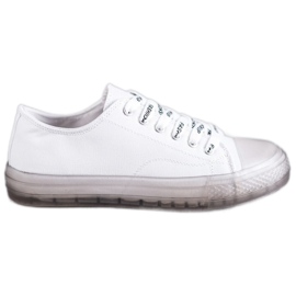 SHELOVET Sneakers basse da donna bianca