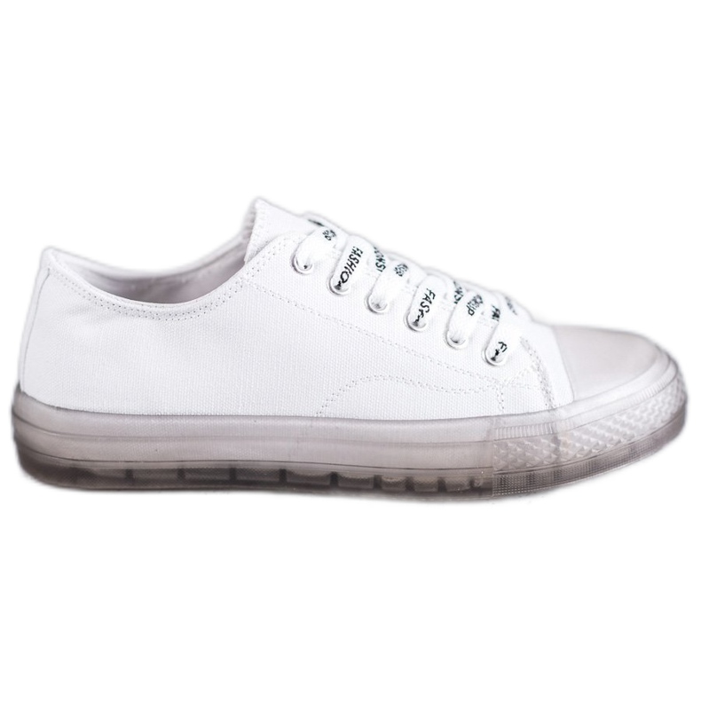 SHELOVET Sneakers basse da donna bianca