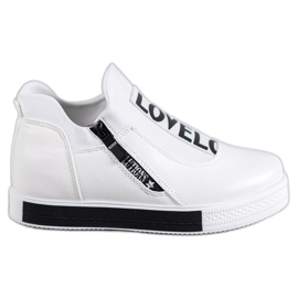 SHELOVET Adoro le scarpe sportive bianco
