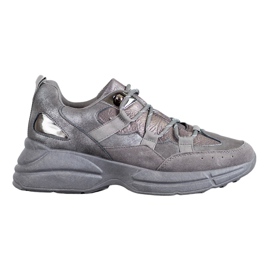 Muto Scarpe Sportive Con Glitter grigio