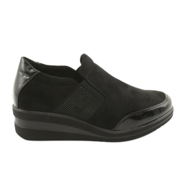 Scarpe nere sulla zeppa Sergio Leone 225 nero