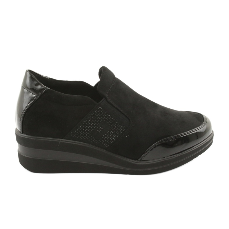 Scarpe nere sulla zeppa Sergio Leone 225 nero