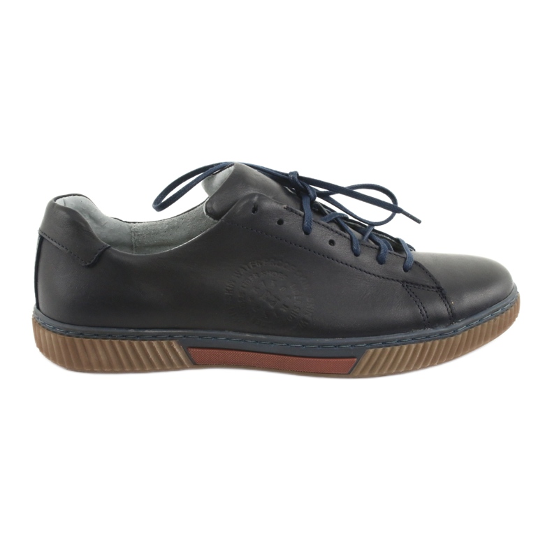 Riko Scarpe da uomo in pelle 893 blu navy