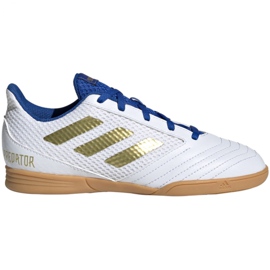 Scarpe indoor adidas Predator 19.4 In Sala Jr EG2829 bianca bianca