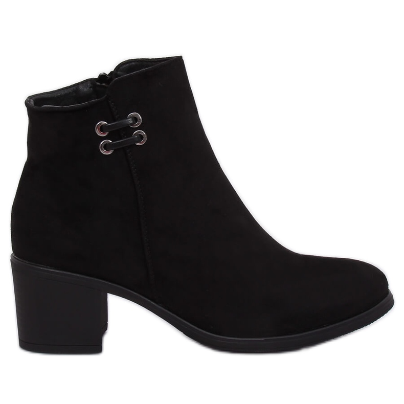 Stivali da donna neri con tacco alto 8B982 Black nero