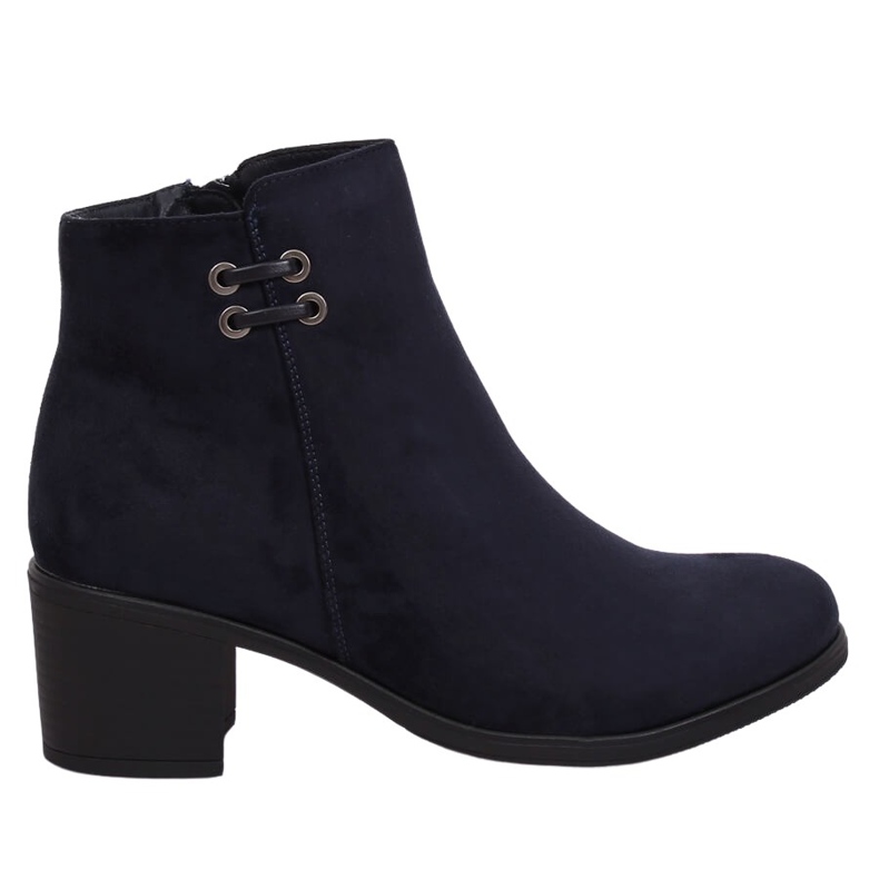 Stivali da donna blu navy 8B982 Blu con tacco alto