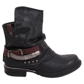 Stivali militari neri LL-165P Black nero