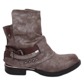 Stivali militari grigi LL-165P Khaki grigio