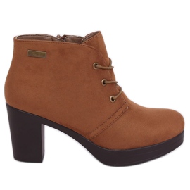 Scarpe con tacco alto 8B883 Marrone kaki