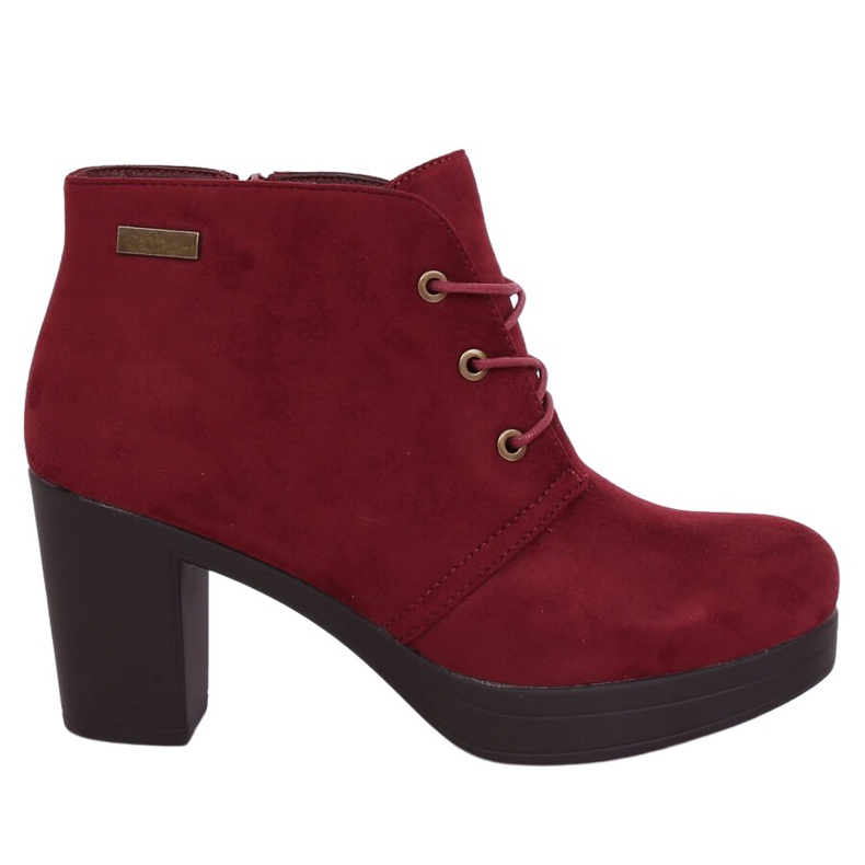 Maroon 8B883 Vino tacchi alti rosso