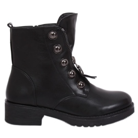 Stivali militari neri LJ002 Black nero