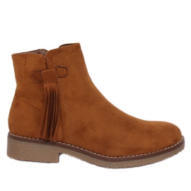 Stivali Jodhpur con frange cammello 8B907 Camel marrone