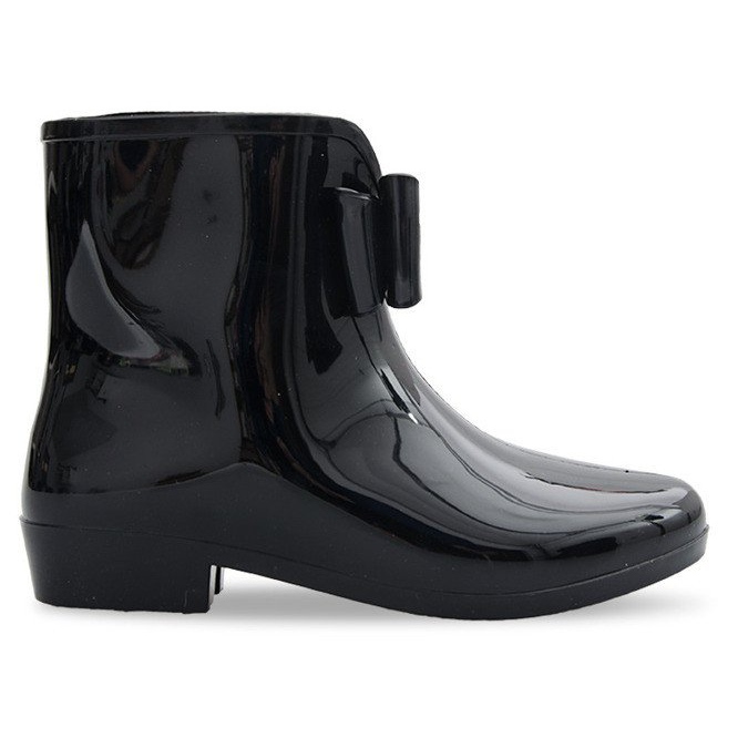 Stivali Wellington con fiocco NEW1 Black nero